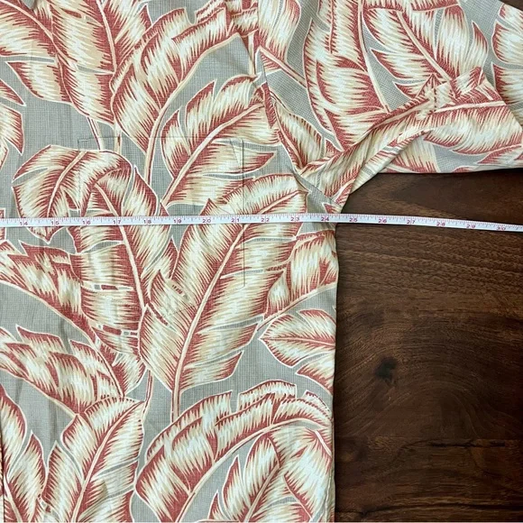 Cooke Street Honolulu Palm Leaves Short Sleeve Button Up Shirt Men’s Size L - Picture 6 of 11